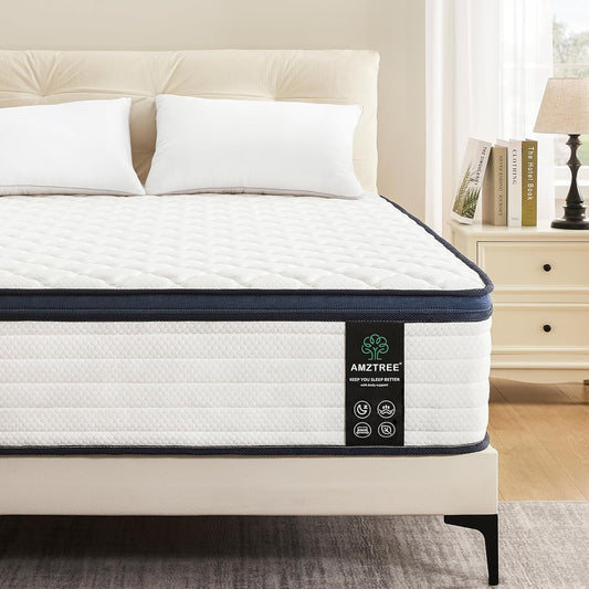 Queen Hybrid Mattress Medium-Firm, 12", CertiPUR-US Certified